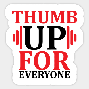 thumb up for everyone Sticker